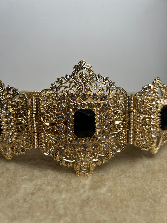 Ceinture Acier Doré et Noir