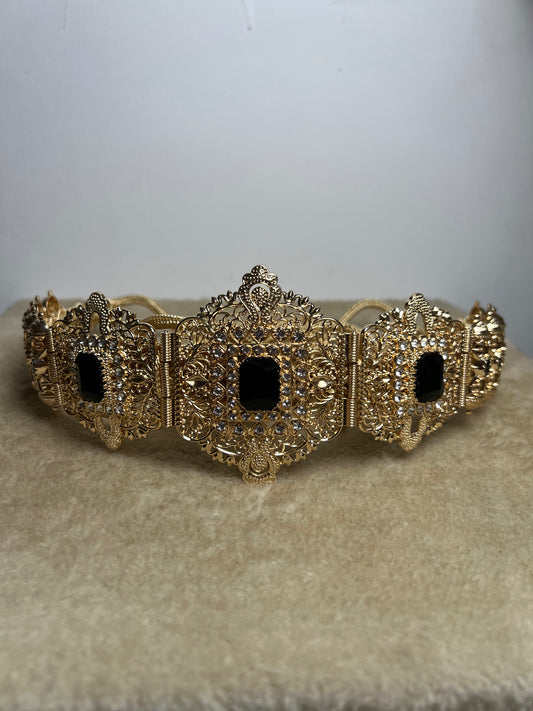 Ceinture Acier Doré et Noir