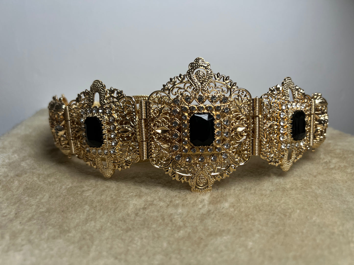 Ceinture Acier Doré et Noir