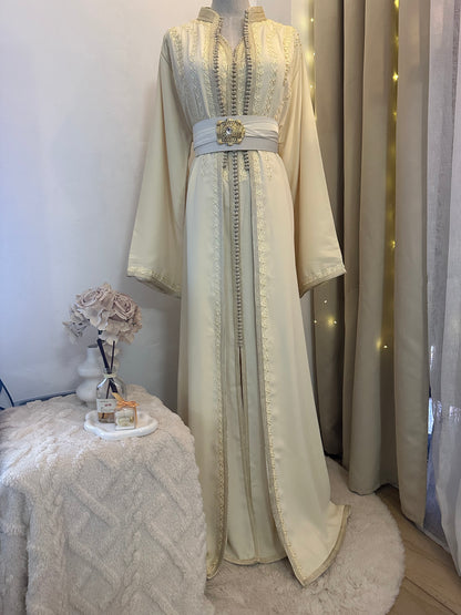 Takchita Blanc cassé Dorée